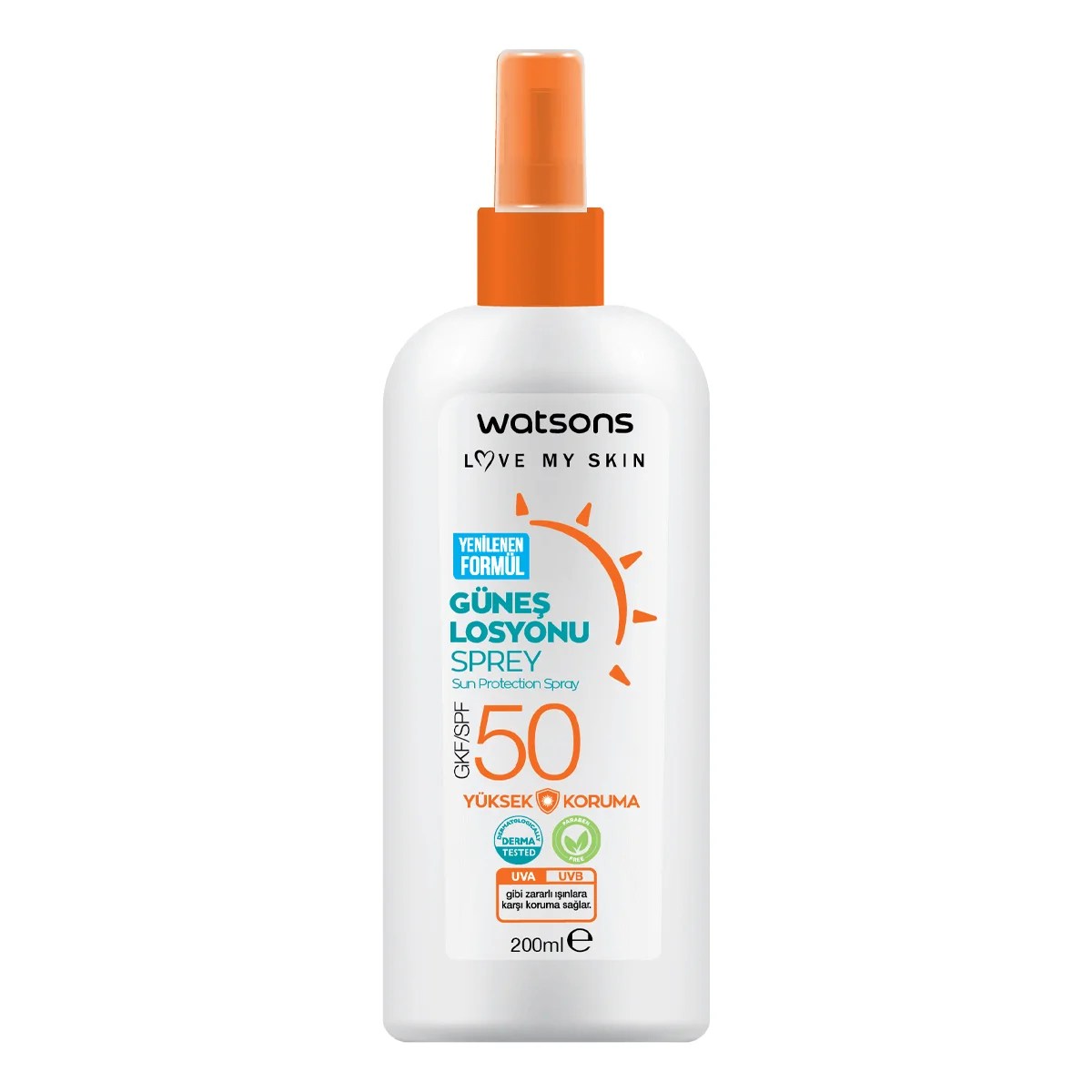 Watsons Sun Lotion SPF 50 Spray (200 ml) - Turkey