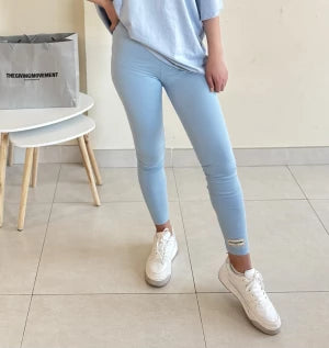 Baby blue leggings