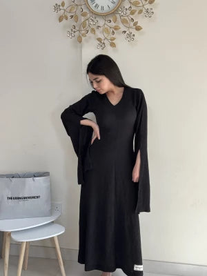 Black long dress xs