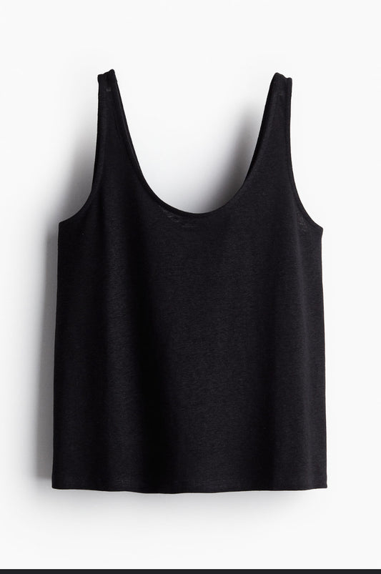 H&M black top  - L