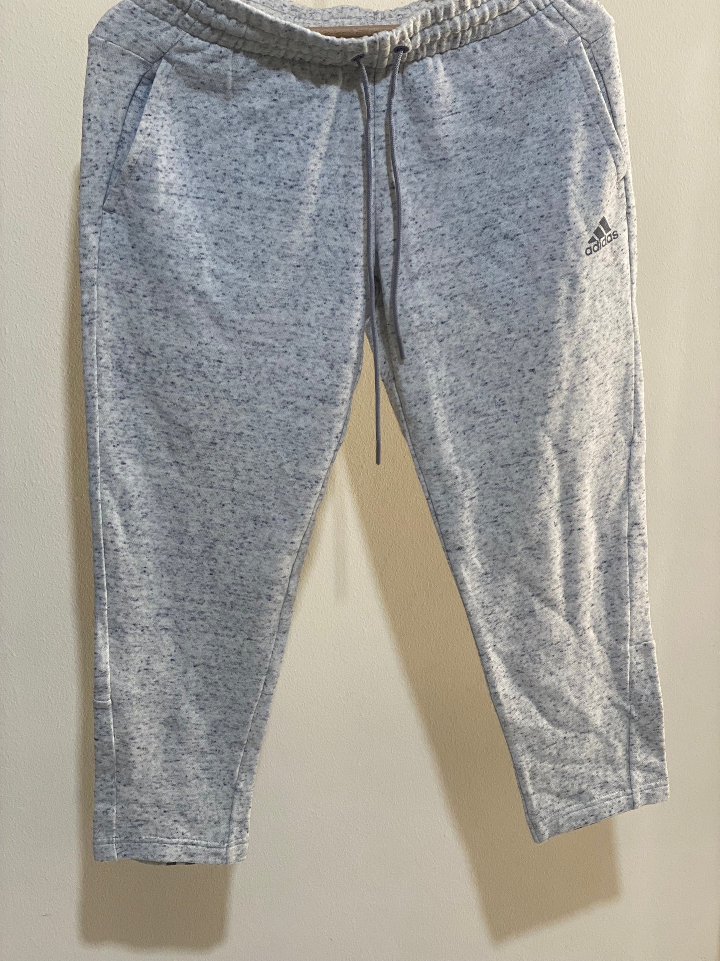 Gray fleece adidas sweatpants  - S