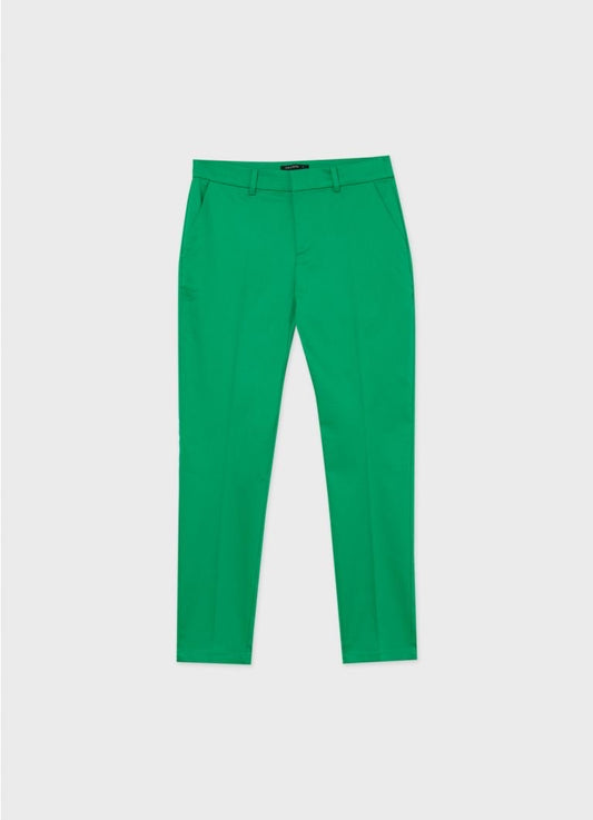 "CONSTRUCTED WAIST TROUSERS GREEN LAWN  - S"