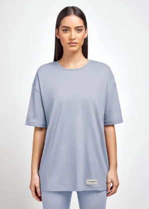 Oversized T-Shirt  light blue for women  from THEGIVINGMOMENT M/L