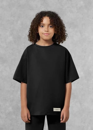 Black Oversized kids T-shirt S