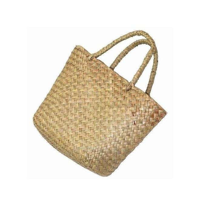 Women'S Classic Straw Summer Beach Sea Shoulder Bag Handbag