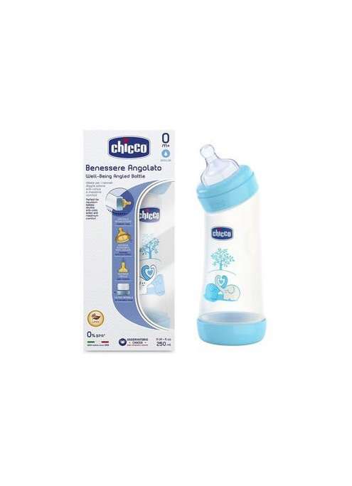 Chicco Well-Being Angled Bottle 0m+ 250ml