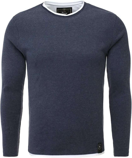 KEY LARGO Men's MSW SARASOTA Sweatshirt, Dark Blue  - M