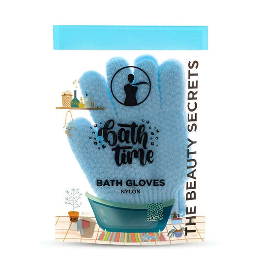 THE BEAUTY SECRETS  NYLON  BATH GLOVES