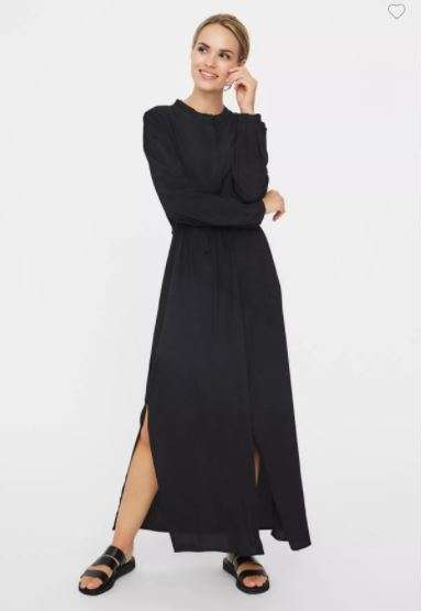 VERO MODA Drawstring Waist Shirt Dress - L