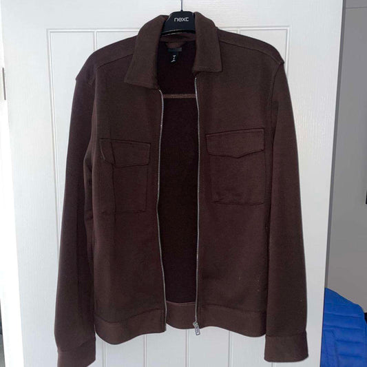 H&M DEEP BROWN JACKET - L