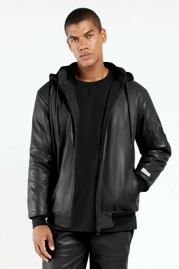 TGM Mushroom Black Bomber Jacket (Unisex)