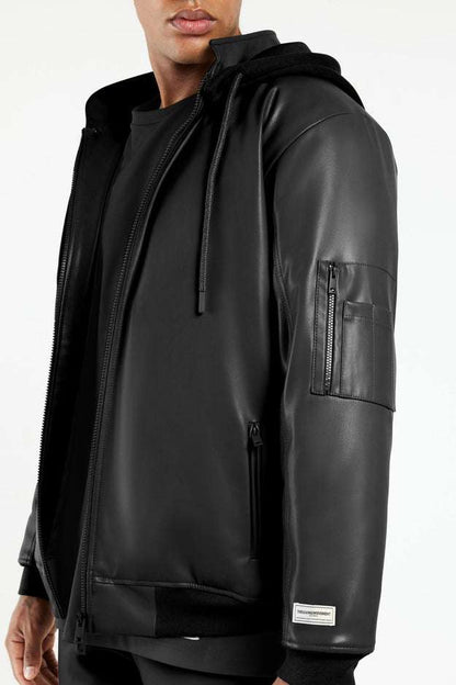 TGM Mushroom Black Bomber Jacket (Unisex)