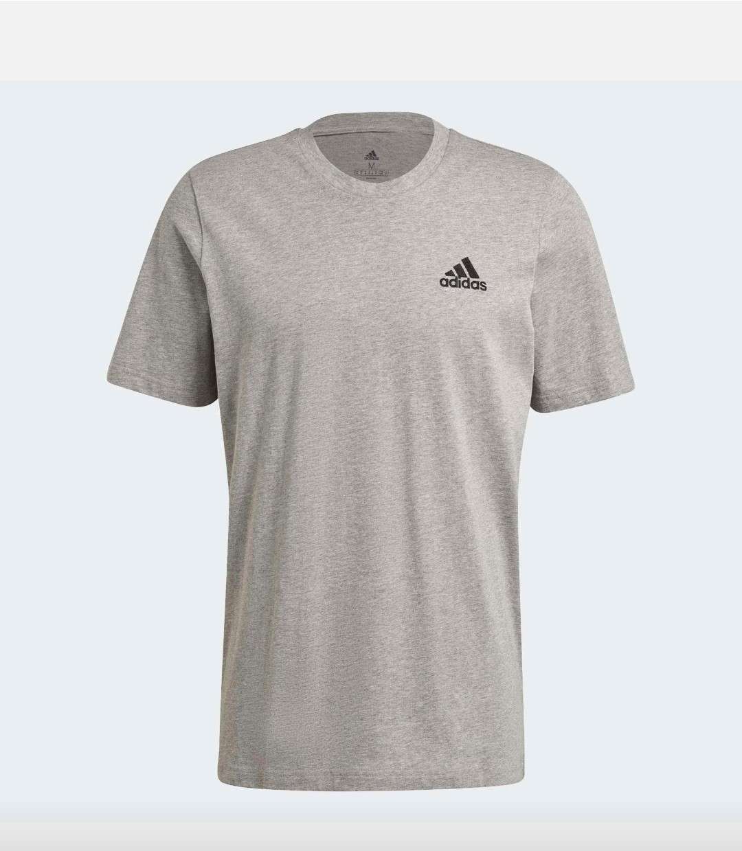 Adidas mens essentials embroidered small logo tee - S