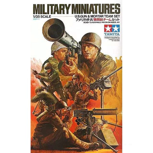 TAMIYA Military Miniatures U.S. Gun & Mortar Team Set