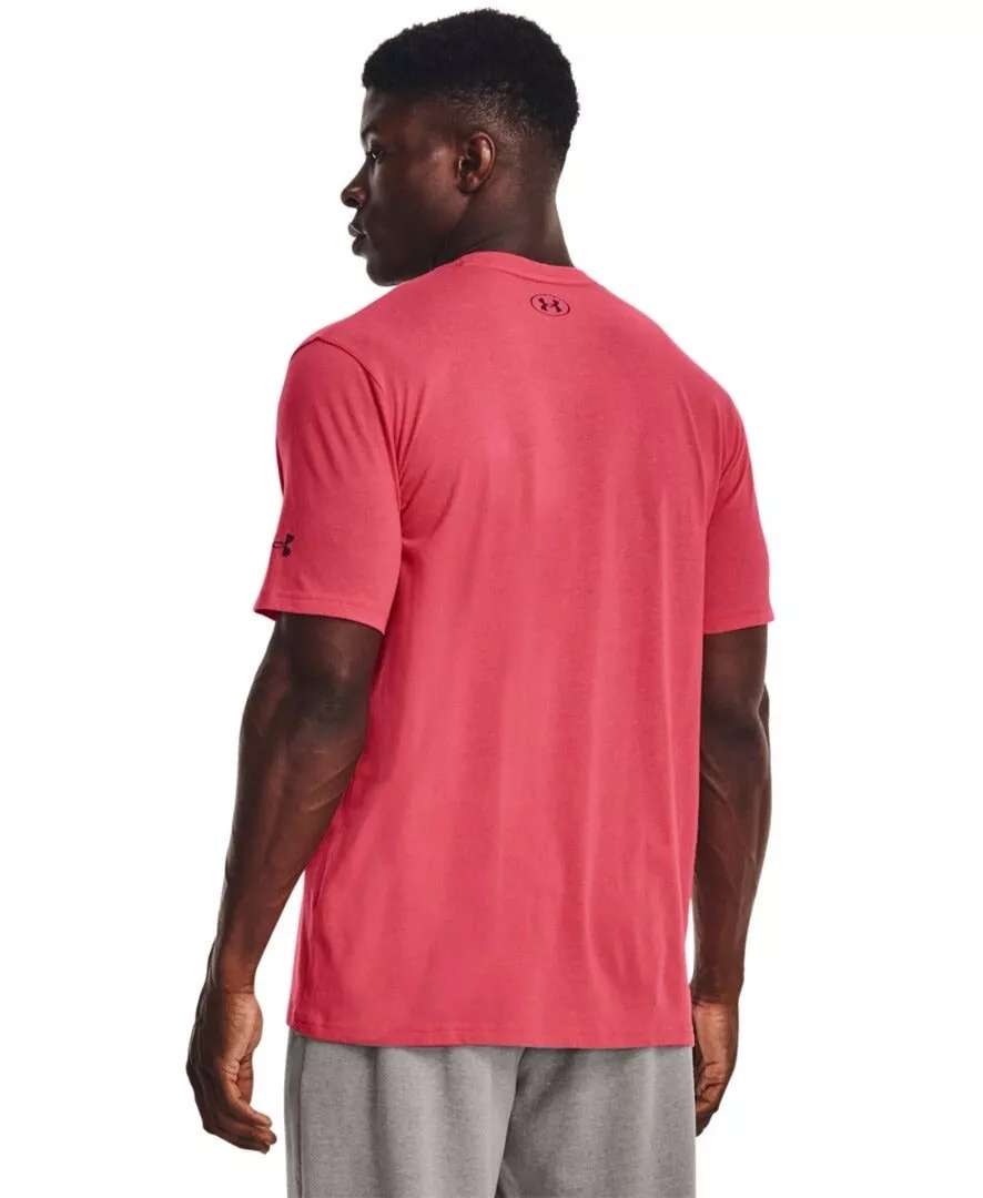 Under Armour Project Rock Brahma Bull Tee Shirt Tshirt Calypso Red Loose - S/M